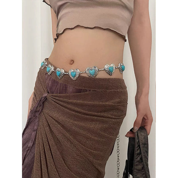 Ethnic Style Waist Chain Beaded Bohemian Belt For Women Belts