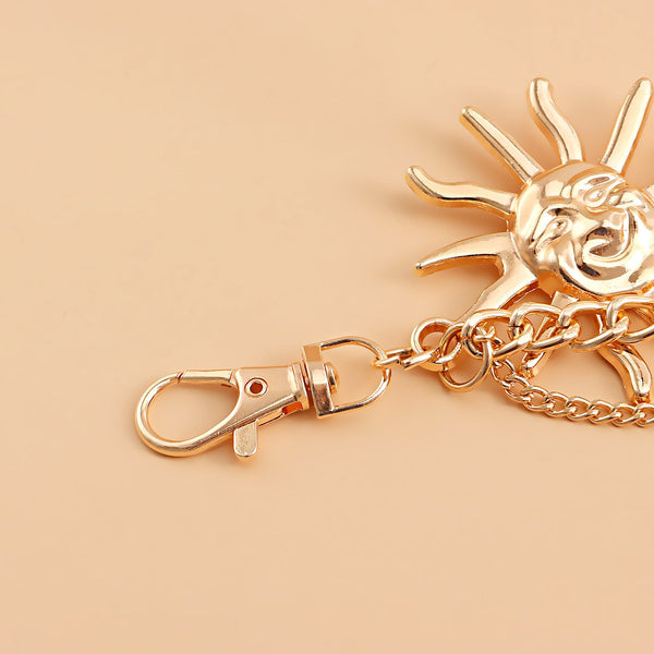 Veile Studios Elosung 2 Pcs Sun Flower Statement Body Chain Belt Women's Adjustable Waist Jewelry Style 9 Body Chains