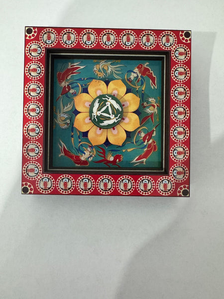 Elosung 2 Pcs 3D Wooden Fridge Mag Net Dunhuang Art Style Creative Gift (Style 6) Refrigerator Magnets