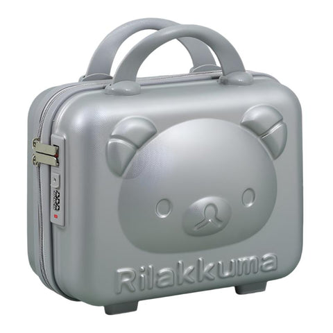 Elosung Bear Makeup Box Silver Gray (With A Password Lock) Makeup Bags & Cases