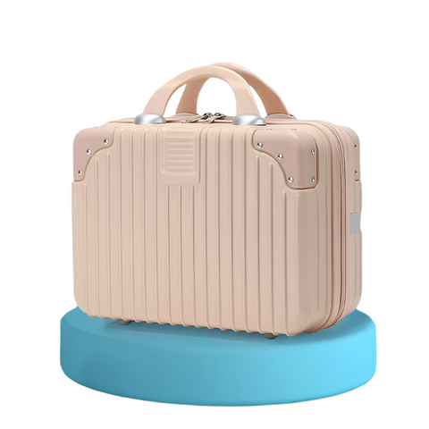 Elosung Retro 14 Inch Hand Made Makeup Box Dogwood Powder (No Lock) Makeup Bags & Cases