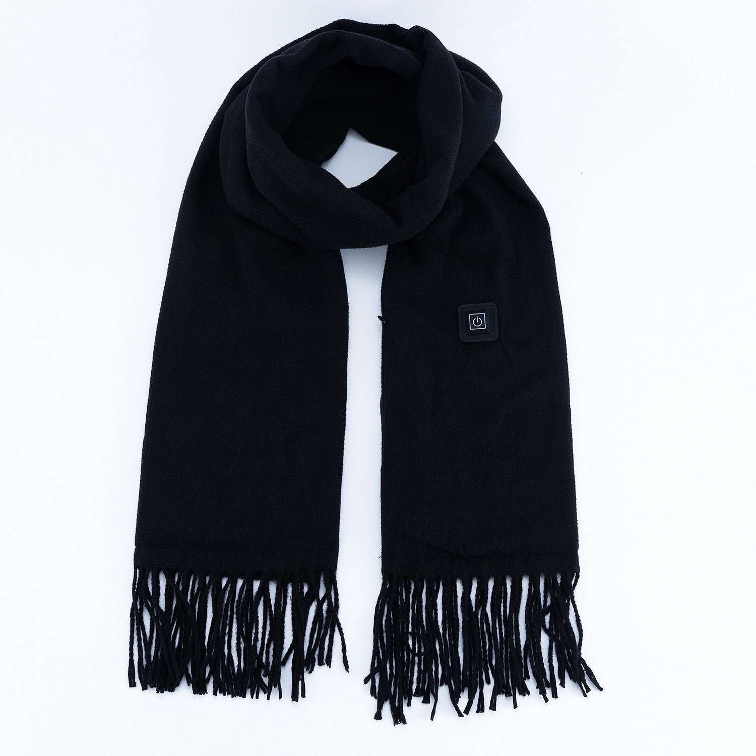 Black Heated Scarf Electric Warming Scarf Winter Outdoor Essential (Without Power Bank) Scarves & Wraps