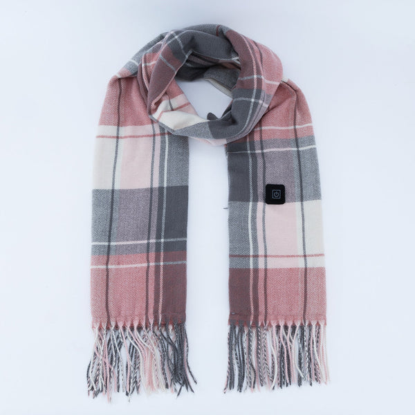 Black Heated Scarf Electric Warming Scarf Winter Outdoor Essential (Without Power Bank) Scarves & Wraps