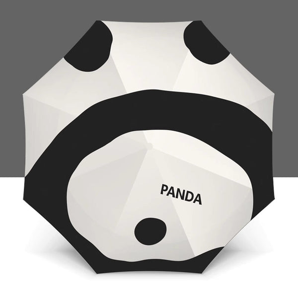 Black And White Cats Cute Cartoon Umbrella Sun/Rain Umbrellas