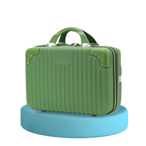 Elosung Retro 14 Inch Hand Made Makeup Box Fruit Green (No Lock) Makeup Bags & Cases