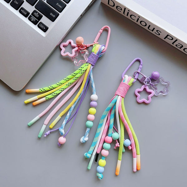 Elosung 5 Unique Colorful Cell Phone Straps Dopamine Lanyard Straps & Charms