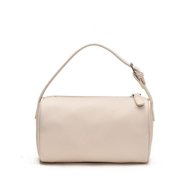 Beige Minimalist Shoulder Bag High End Cylindrical Design Women's Bags & Handbags