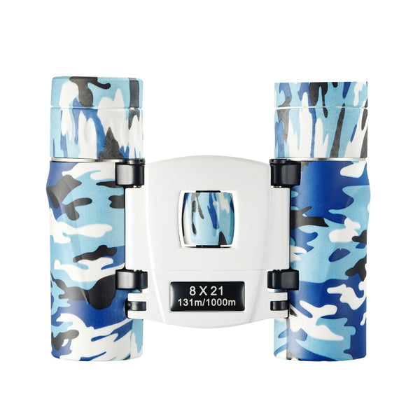 Blueish White Mini Pocket Binoculars 8X21 High Power Colorful For Kids Binoculars & Monoculars