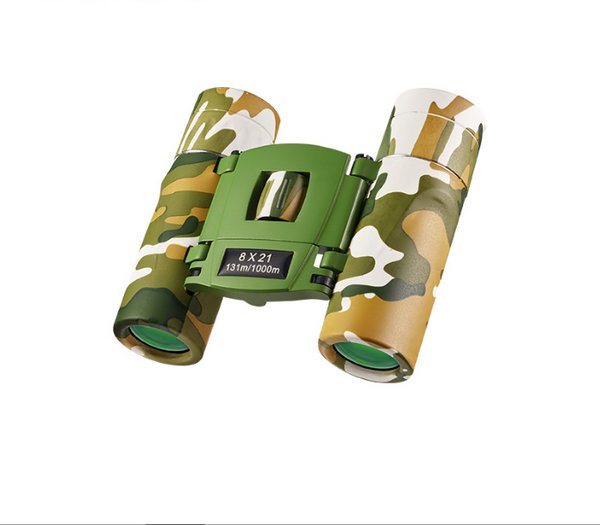Greenish White Mini Pocket Binoculars 8X21 High Power Colorful For Kids Binoculars & Monoculars