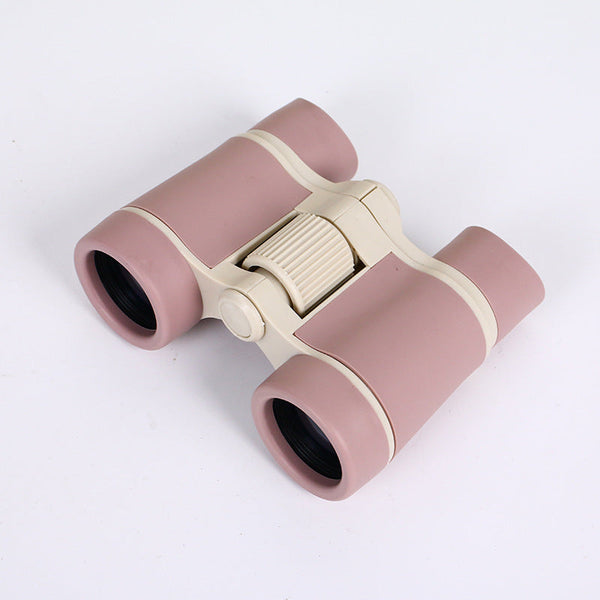 Elosung 2 Pcs Purple Kids Toy Binoculars 4X Magnification Safe Abs Construction Binoculars & Monoculars