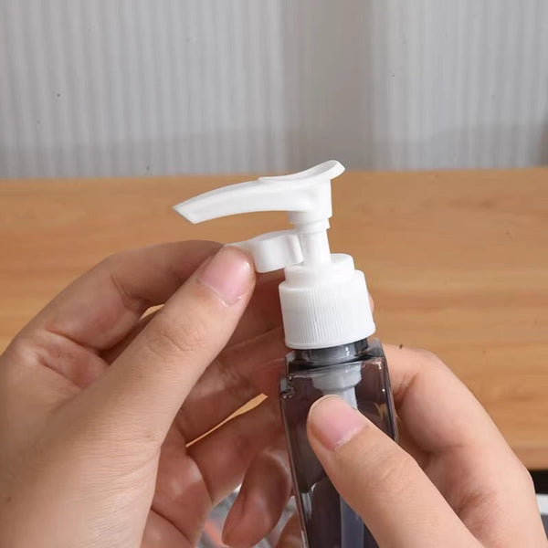 2Pcs 4 In 1 Travel Dispenser Set Leakproof Reusable Bottles For Toiletries Square Other Travel Accessories