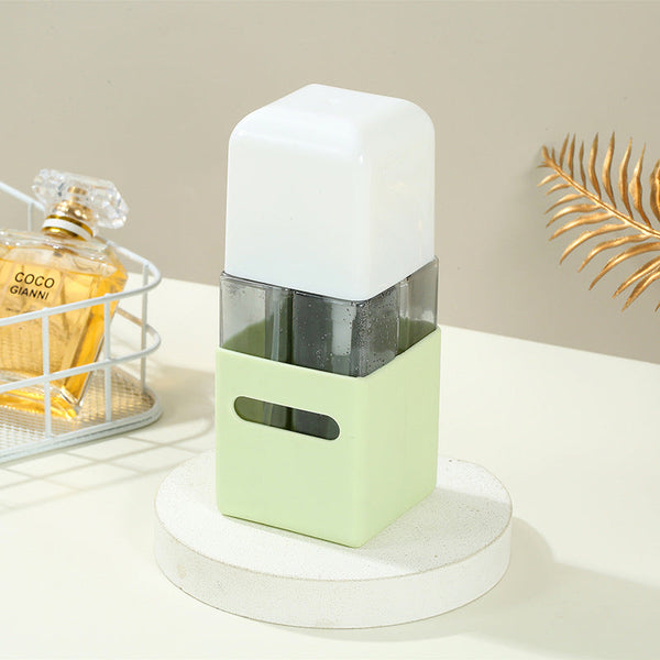 2Pcs 4 In 1 Travel Dispenser Set Leakproof Reusable Bottles For Toiletries Square Other Travel Accessories