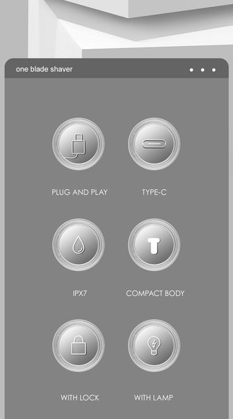 One Blade Electric Shaver For Men Safe For Sensitive Areas, Wet/Dry Use Men's Shavers