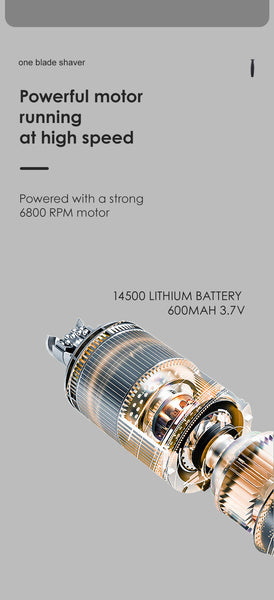 One Blade Electric Shaver For Men Safe For Sensitive Areas, Wet/Dry Use Men's Shavers