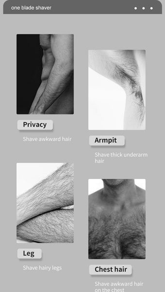 One Blade Electric Shaver For Men Safe For Sensitive Areas, Wet/Dry Use Men's Shavers