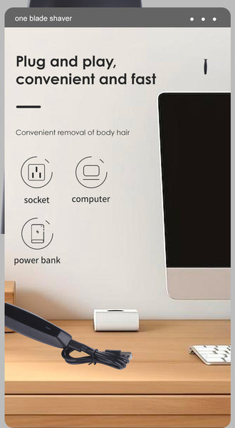 One Blade Electric Shaver For Men Safe For Sensitive Areas, Wet/Dry Use Men's Shavers