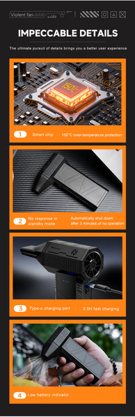 Portable Air Blower Multi Use For Computer Car Outdoor Inflatables Blowers Air Movers & Dryers