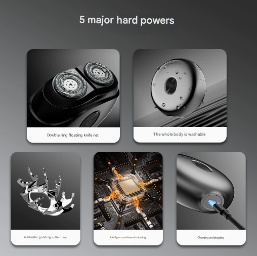 Electric Shaver Pocket Size Usb Charging Close Men's Shavers