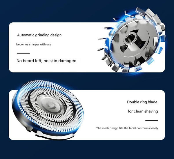 Black Mini Electric Shaver For Men Portable & Rechargeable Razor Travel Men's Shavers