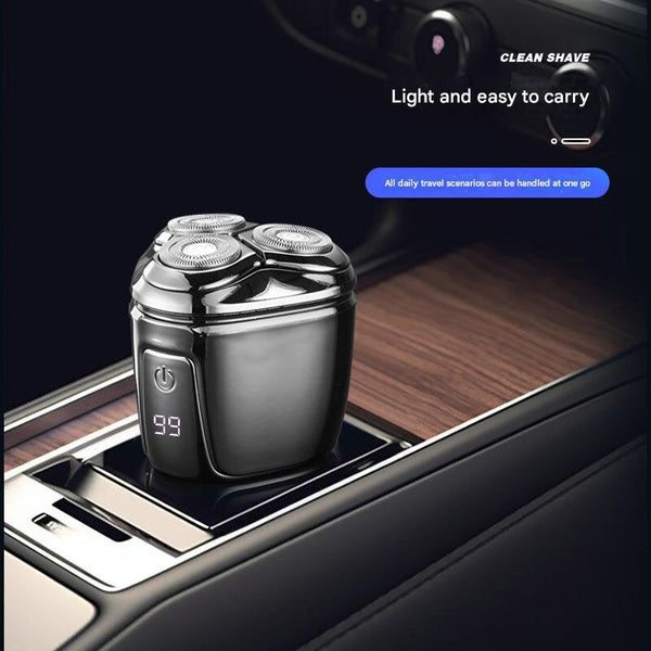 Silver Mini Electric Shaver For Men Portable Rechargeable Razor Travel Men's Shavers