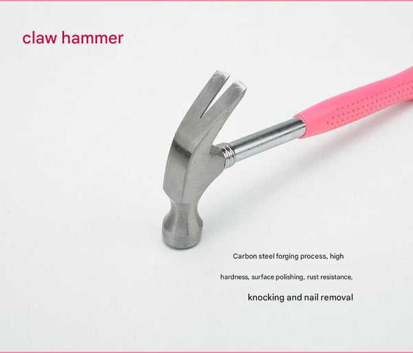 Elosung 39 Piece Home Tool Kit Pink Carbon Steel Hardware Set Hand Tool Sets