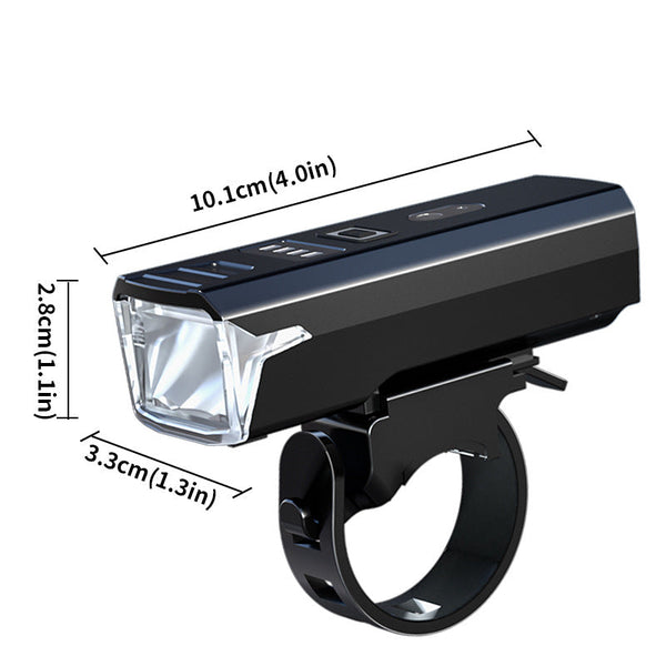 Bike Headlight Rechargeable Led Bicycle Front Light 85A Floodlight (Battery Display Model) Lights & Reflectors