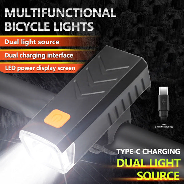 Elosung Mini Bicycle Light Portable Cycling Safety With 4 Modes Lights & Reflectors