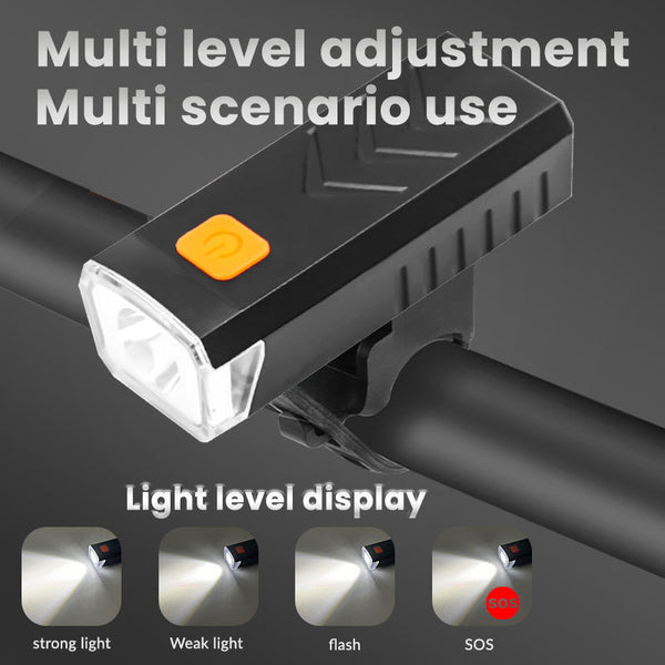 Elosung Mini Bicycle Light Portable Cycling Safety With 4 Modes Lights & Reflectors