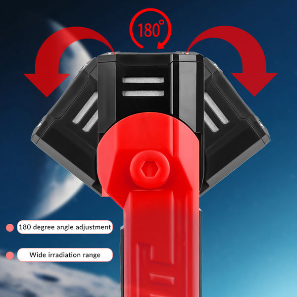 Red Flashlight Car Repair Light Led Work With Magnetic Base And Power Bank Lights & Reflectors