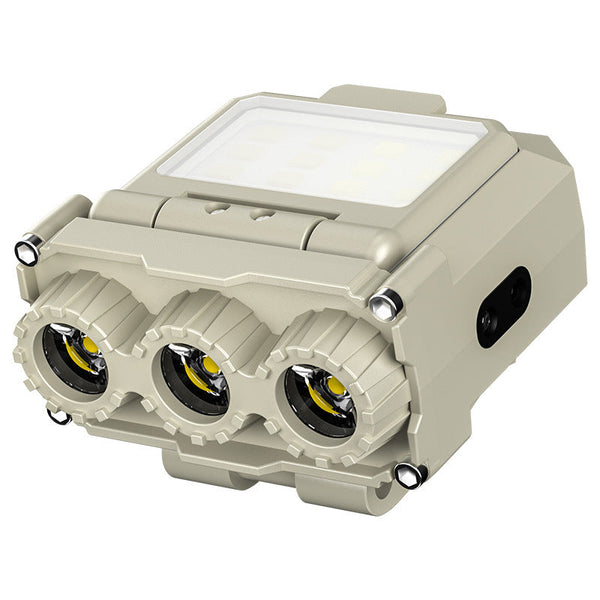 Beige Rechargeable Led Headlight Cap Light Long Lasting Camping Lights & Reflectors