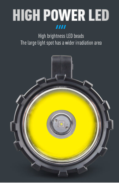 Rechargeable Led Searchlight Handheld Spotlight 500M Range Long Lasting Powerful Light Flashlights