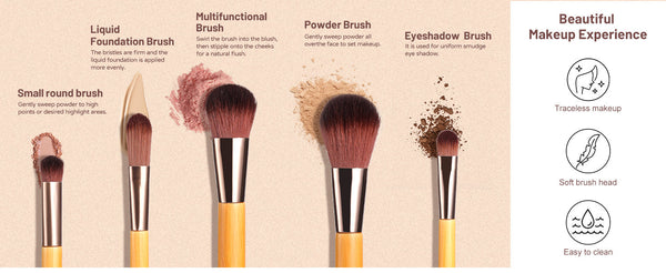 Travel Makeup Brush Set With Led Mirror Your Beauty Essentials On The Go Brushes