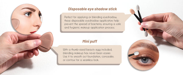 Travel Makeup Brush Set With Led Mirror Your Beauty Essentials On The Go Brushes