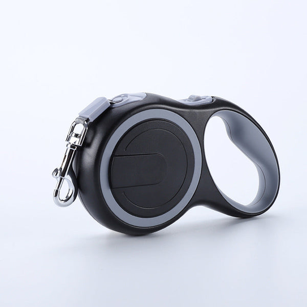 Gray 5M Retractable Pet Leash Tangle Free Extendable For Walking Leads & Head Collars