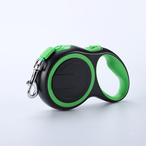 Dark Green 5M Pet Leash Retractable Tangle Free Extendable For Walking Leads & Head Collars