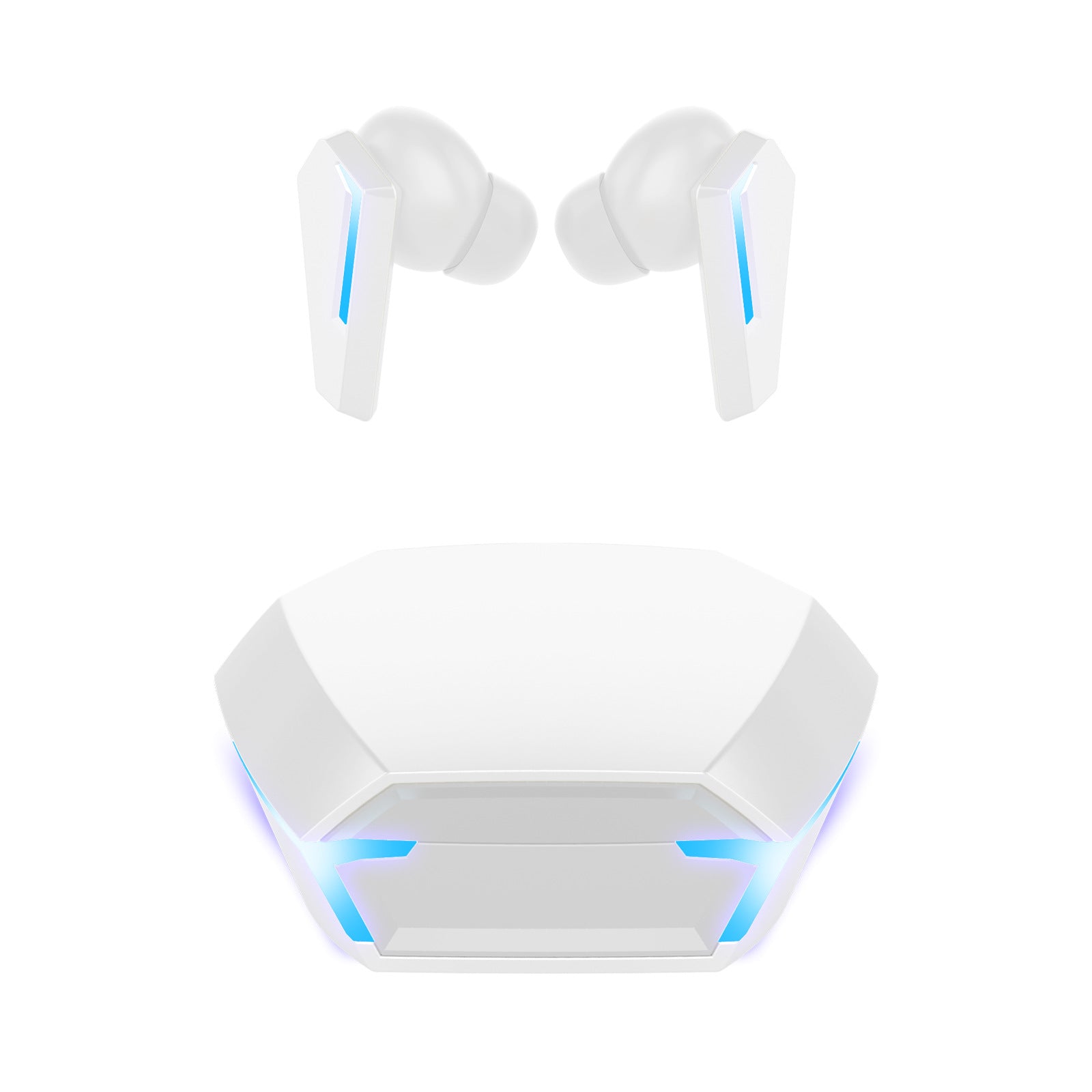 White Wireless Gaming Bluetooth 5.2 Low Delay 3D Stereo Earbuds