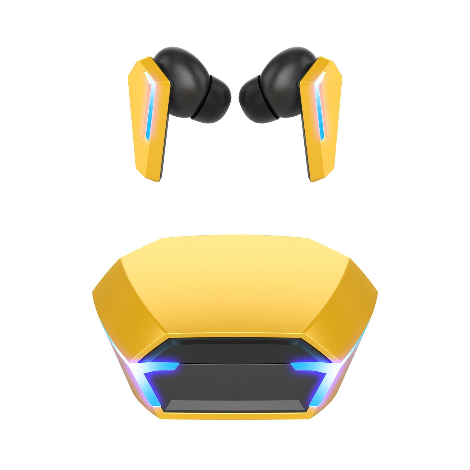 Yellow Wireless Gaming Bluetooth 5.2 Low Delay 3D Stereo Sound Quality Earbuds