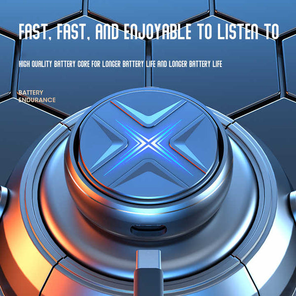 Grey Bluetooth 5.3 Wireless Hi Fi Audio Comfortable In Fingerprint Touch Earbuds