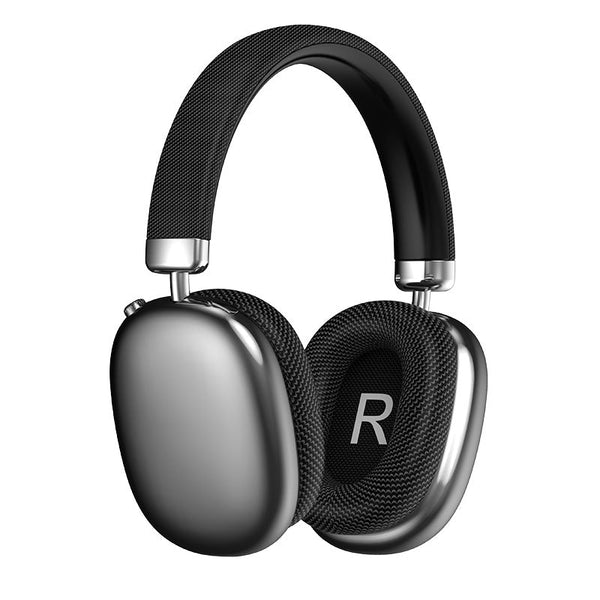 Black Wireless Over Ear Bluetooth 5.3 Knob Control Headphones