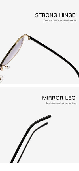 2 Pcs Gold Frame Full Gray Oversized Aviator With Unique Cutout Design Sunglasses