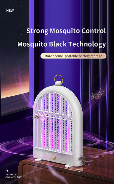 White Usb Plug In Mosquito Killer Lamp Electric Bug Zapper Wall Mounted Standing Silent Insect Zappers
