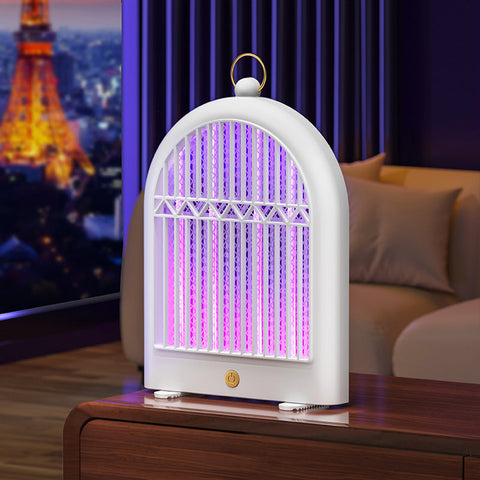 White Usb Plug In Mosquito Killer Lamp Electric Bug Zapper Wall Mounted Standing Silent Insect Zappers