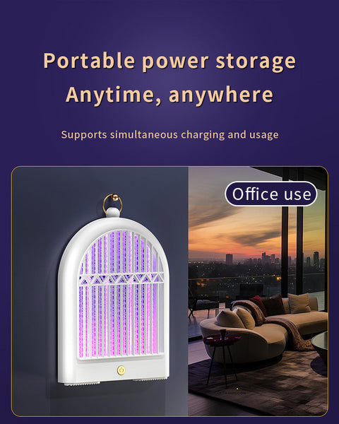 Black (Plug In) Usb Mosquito Killer Lamp Electric Bug Zapper Wall Mounted/Standing Silent Insect Zappers