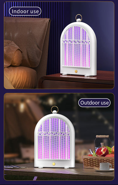 White (Chargeing Version) Usb Mosquito Killer Lamp Electric Bug Zapper Wall Mounted/Standing Silent Insect Zappers