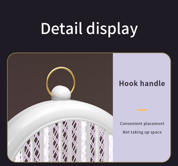 Black Usb Charging Mosquito Killer Lamp Electric Bug Zapper Wall Mounted Standing Silent Insect Zappers