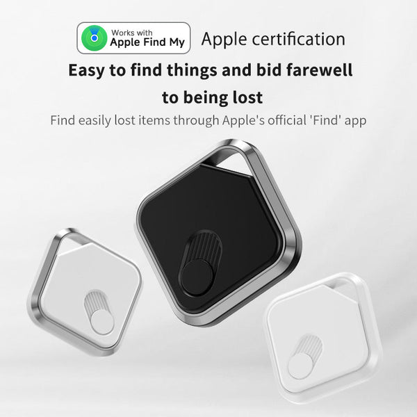 Silver Black Locator Technology Apple Find My Compatible Key Finder Item Tracker Anti Theft Gps