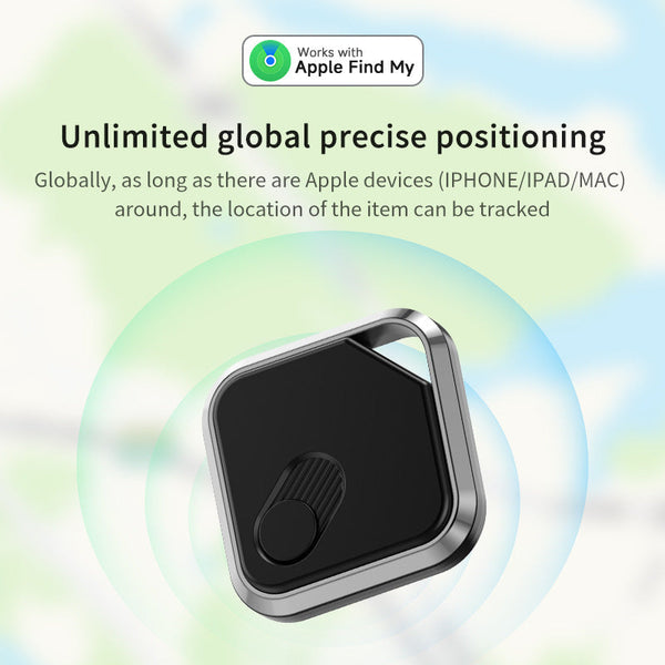 Silver Black Locator Technology Apple Find My Compatible Key Finder Item Tracker Anti Theft Gps