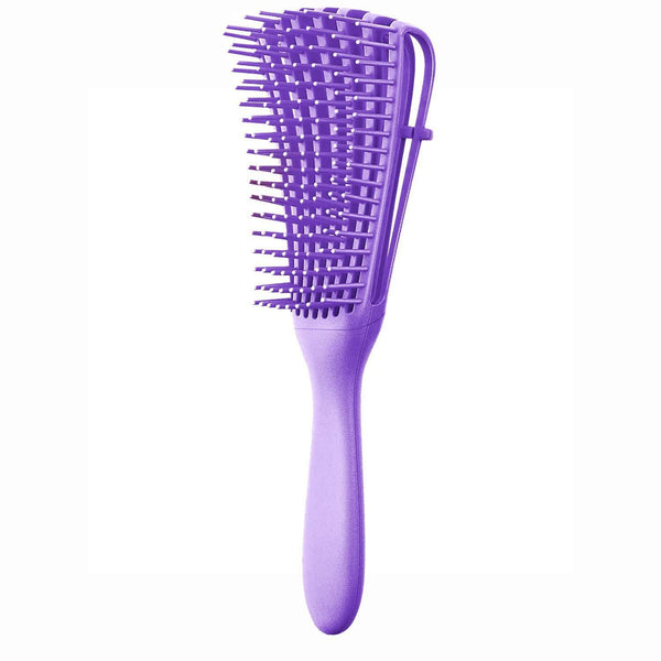 3 Pcs Purple Detangling Brush Octopus Design For Effortless Hair Care Brushes & Combs