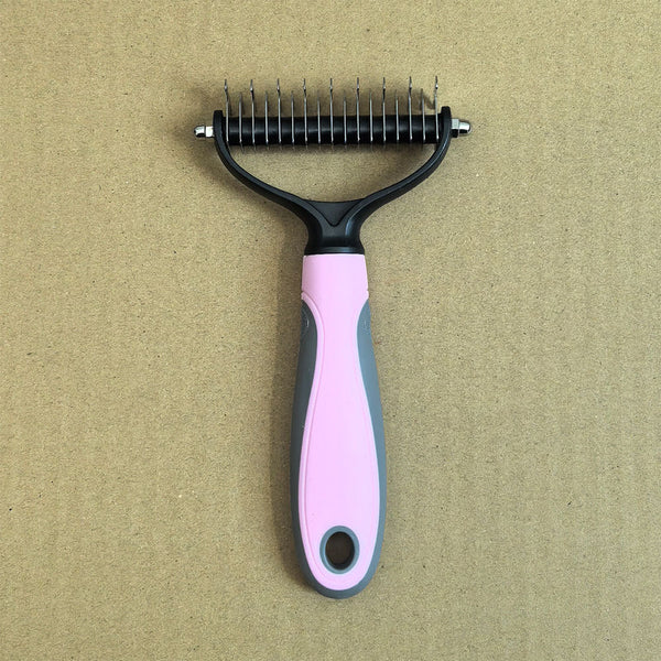 Pink 8 Piece Pet Grooming Tool Set Brushes Nail Clippers & More Dog Grooming