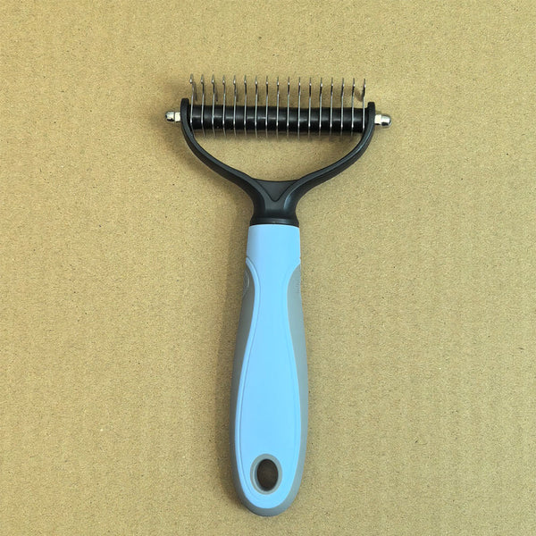 Blue 8 Piece Pet Grooming Tool Set Brushes Nail Clippers & More Dog Grooming